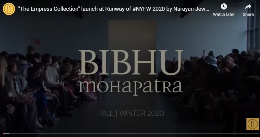 The Empress Collection launch at Runway of NYFW 2020 by Narayan Jewellers