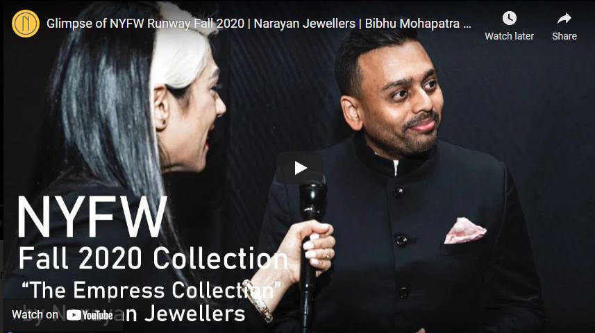Glimpse of NYFW Runway Fall 2020 | Narayan Jewellers | Bibhu Mohapatra & Forevermark