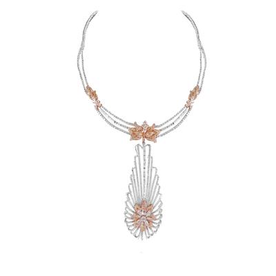 Diamond necklace adorned by Tonya Lewis for Oscars 2019