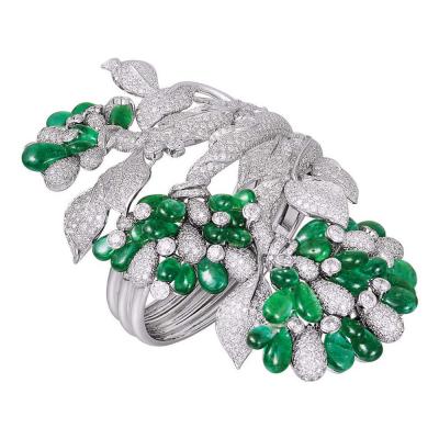 Emerald & Diamond Ring auctioned by Christies for Project Blossoming for the social cause of educating girl child