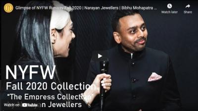 Glimpse of NYFW Runway Fall 2020 | Narayan Jewellers | Bibhu Mohapatra & Forevermark